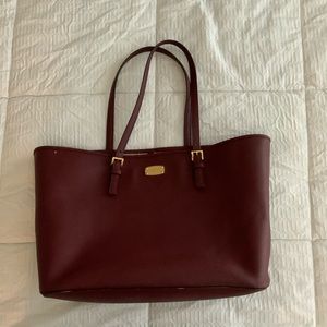 Michael Kors Large Tote Wine Color